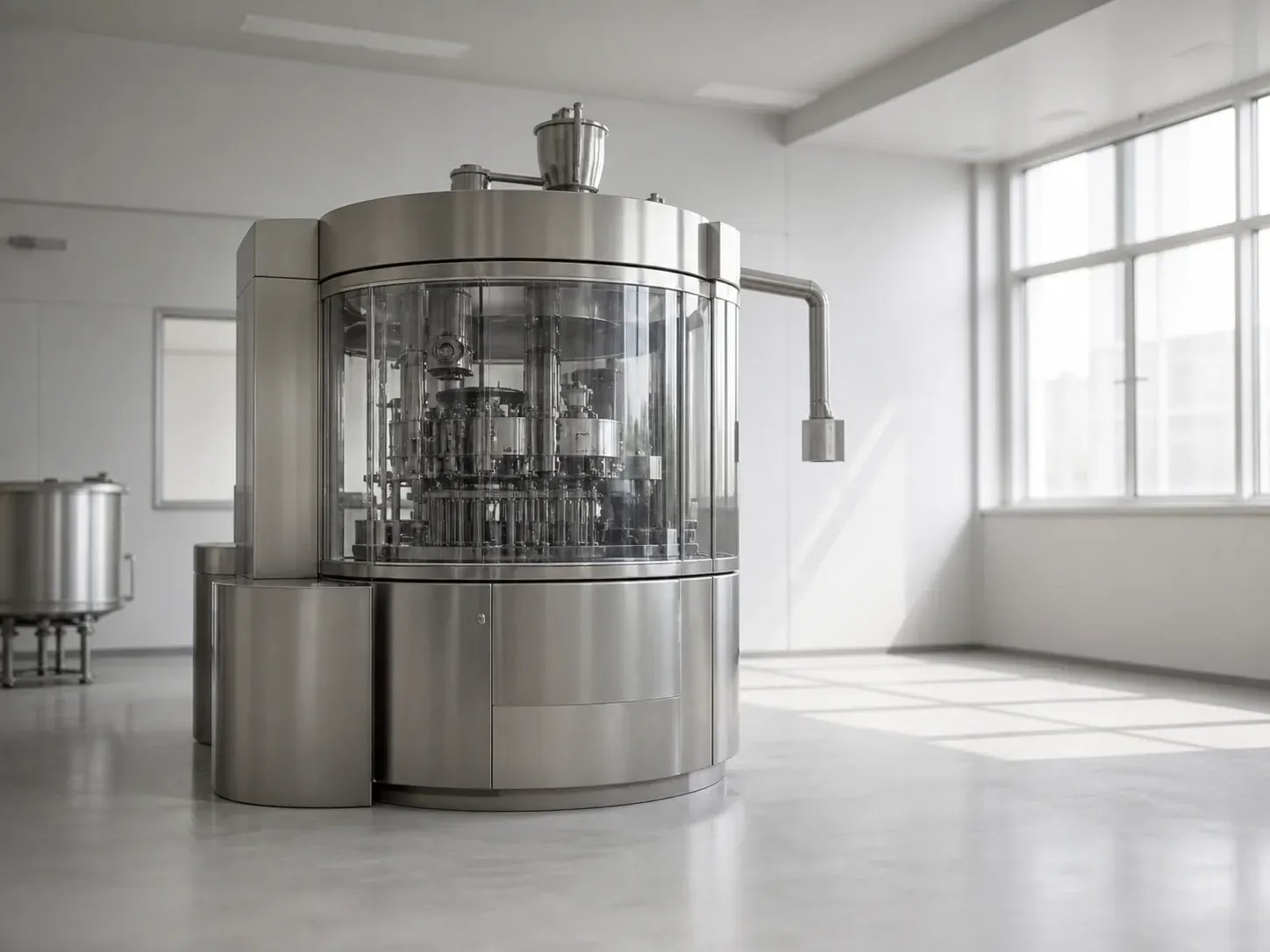 Tablet compression machine in a clean production room